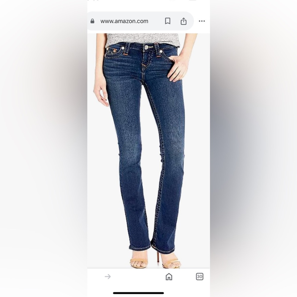True Religion Women's Becca Mid Rise Bootcut Jean 26
